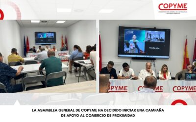 La Asamblea General de COPYME ha decidido iniciar una campaña de apoyo al comercio de proximidad