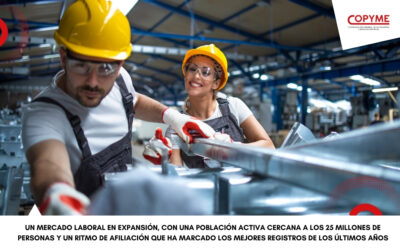 Un mercado laboral en expansión, con una población activa cercana a los 25 millones de personas y un ritmo de afiliación que ha marcado los mejores registros de los últimos años